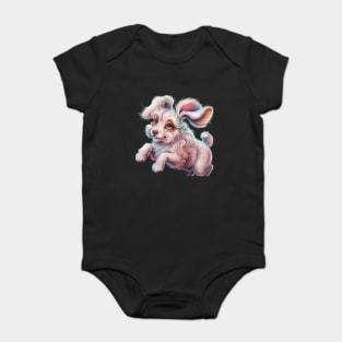 The Exaggerated Eyes and Ears can Give the Dog a more Cute Baby Bodysuit